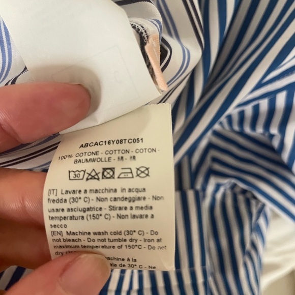 Plan C Striped Blue and Green Maxi Dress - Picture 10 of 10